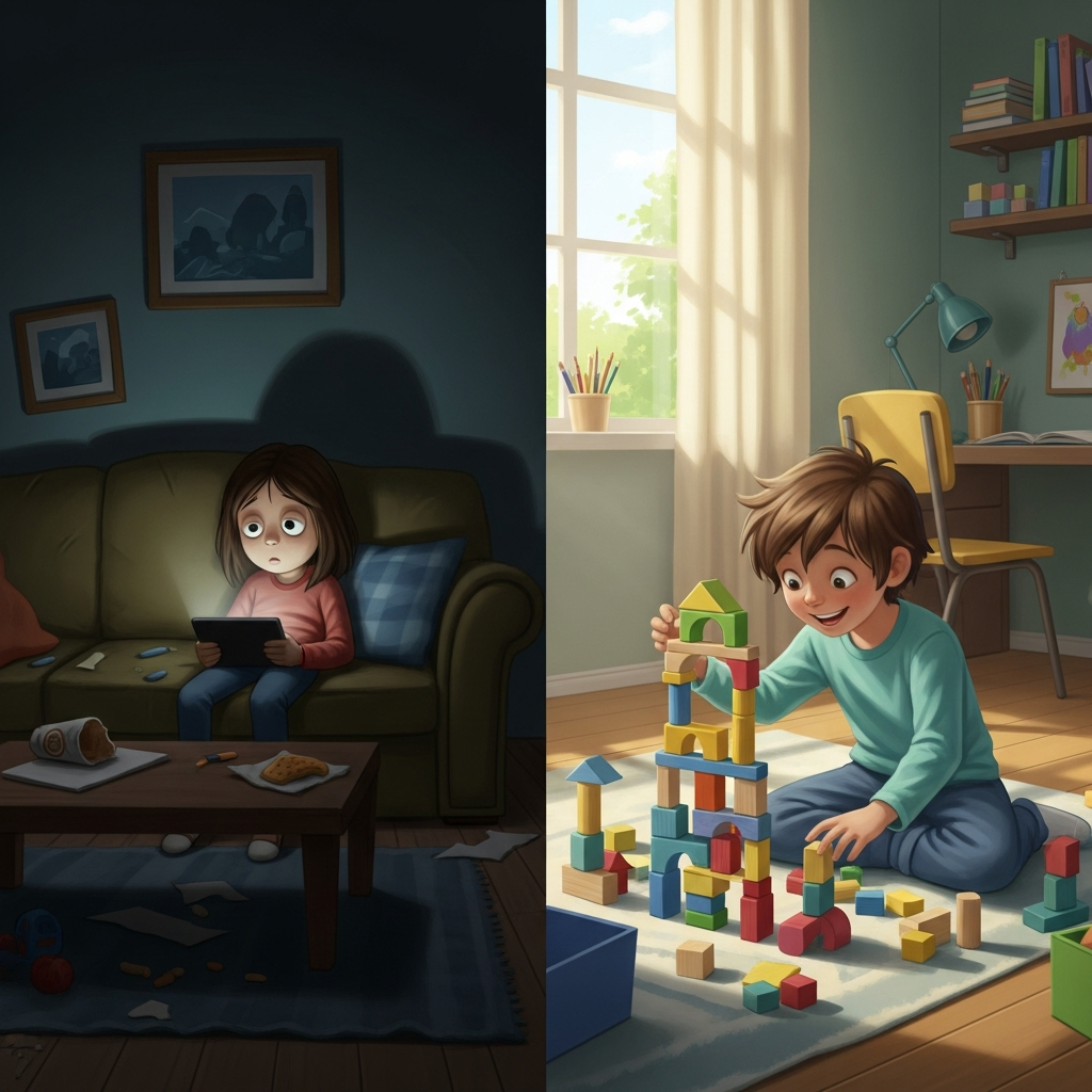 Passive screen time